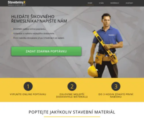 Stavebninyx.cz(Poptejte stavebniny a řemeslníky z celé ČŘ) Screenshot