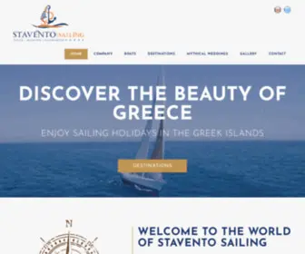 Staventosailing.com(Stavento Sailing Holidays in Greece) Screenshot