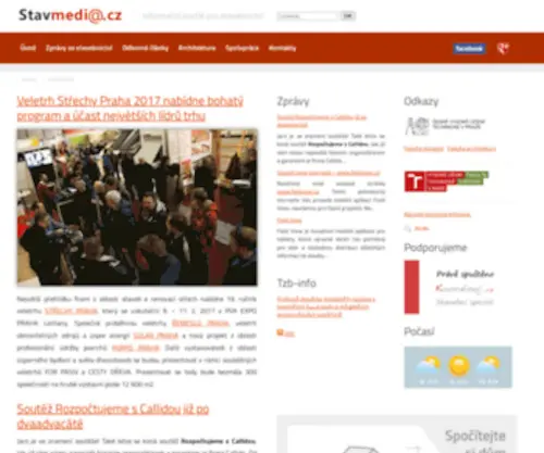 StavMedia.cz(Nezávislý informační portál pro stavebnictví) Screenshot