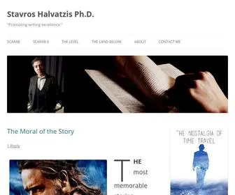 Stavroshalvatzis.com(Promoting writing excellence) Screenshot