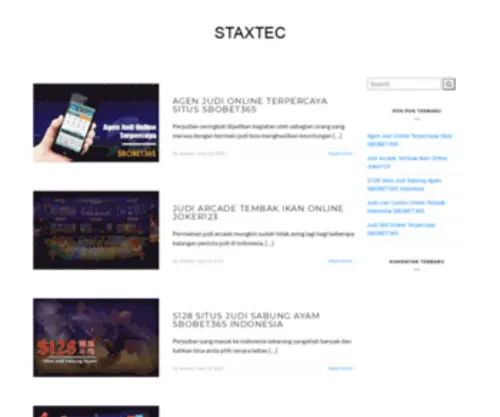 Staxtes.com(STAXTEC) Screenshot