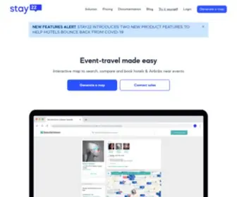 Stay22.com(Stay22 is a travel tech company) Screenshot