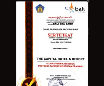 Stayatcapital.com(Capital Bali Hotel & Resort) Screenshot