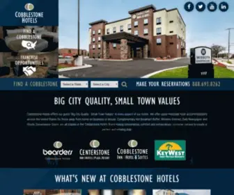 Staycobblestone.com(Cobblestone Hotels) Screenshot