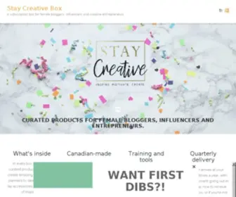 Staycreativebox.com(Stay Creative) Screenshot