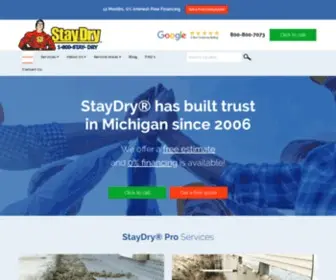 Staydrywaterproofing.com(StayDry®) Screenshot