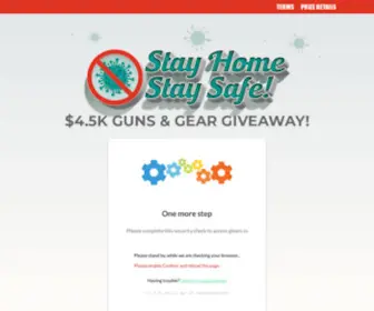 Stayhomestaysafegiveaway.com(Stay Home) Screenshot