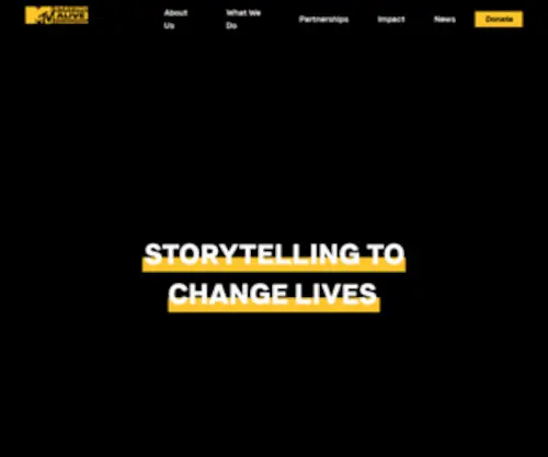 Staying-Alive.org(Storytelling to Change Lives) Screenshot