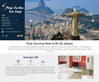Stayinrioforless.com(Apartments for rent in Copacabana Rio De Janeiro) Screenshot