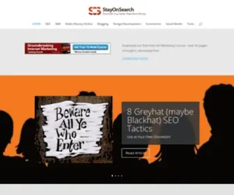 Stayonsearch.com(Internet Marketing SEO Blog Tips & Resources) Screenshot