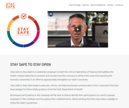 Stayopenutah.com(Stay Open Utah) Screenshot