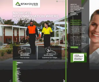 Stayover.com.au(Remote workforce accommodation solutions) Screenshot