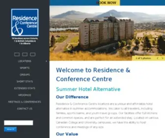 Stayrcc.com(Residence & Conference Centre) Screenshot