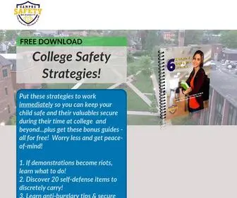 Staysafeatcollege.com(Free College Safety Strategies) Screenshot