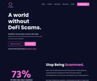 Staysafu.org(The best tool to Invest in DeFi safely) Screenshot