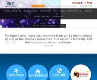 Staysky.com(Hotels & Resorts in Orlando & The Caribbean) Screenshot