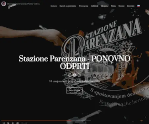 Stazione-Parenzana.si(Restavracija Portorož) Screenshot