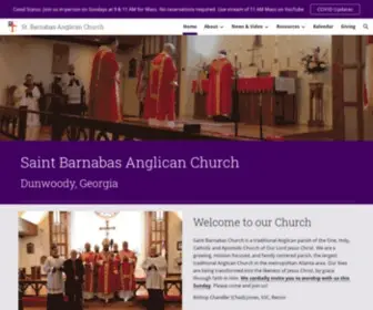 Stbarnabasatl.org(Barnabas Anglican Church) Screenshot