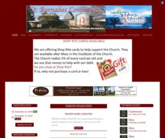 Stbarnabasbayville.com(Barnabas Parish Community in Bayville) Screenshot
