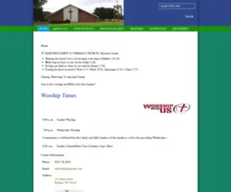 Stbartbrillion.org(Bartholomew Lutheran Church) Screenshot