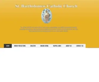 Stbartholomew.com(Catholic Church) Screenshot