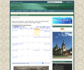 Stbasilthegreat.org(St Basil the Great Orthodox Church) Screenshot