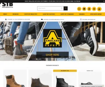 STB.co.uk(UK Specialists in Safety Footwear) Screenshot