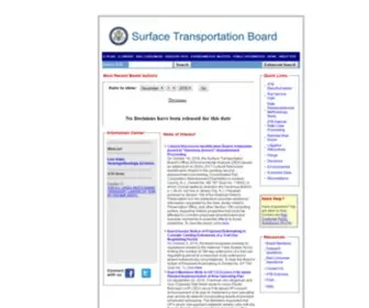 STB.gov(Surface Transportation BoardSurface Transportation Board) Screenshot