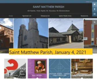 Stbonaventureparish.org(Saint Matthew Parish PGH) Screenshot