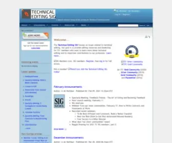 STC-Techedit.org(The Technical Editing SIG focuses on issues related to technical editing. Our goal) Screenshot