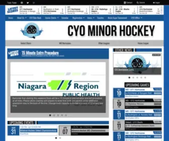 Stcatharineshockey.com(CYO Minor Hockey) Screenshot