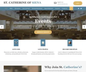 Stcatherine.org(Catherine of Siena) Screenshot