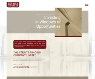 STC.com.sg(The Straits Trading Company Limited) Screenshot