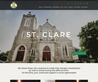 STclarenj.org(Clare of Assisi) Screenshot