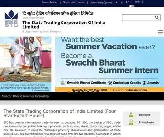 STclimited.co.in(THE STATE TRADING CORPORATION OF INDIA LTD) Screenshot