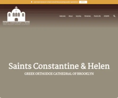 Stconstantinecathedral.org(Saints Constantine & Helen Greek Orthodox Cathedral of Brooklyn) Screenshot