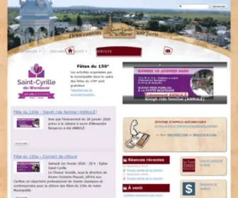 STCyrille.qc.ca(Municipalité de Saint) Screenshot