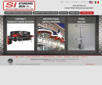 STD-Iron.com(Standard Iron offers Contract Manufacturing & Architectural Metal services such as Welding) Screenshot