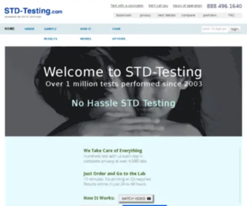 STD-Testing.com(STD Testing) Screenshot
