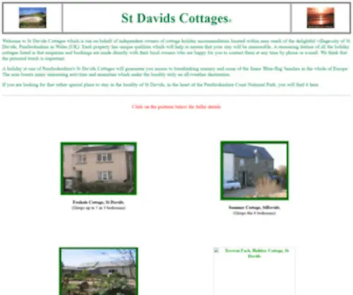 Stdavidscottages.co.uk(St Davids Cottages) Screenshot