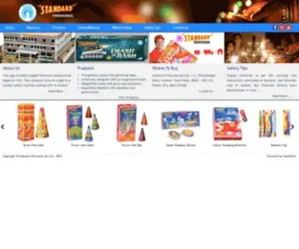 STdfireworks.com(Standard Fireworks in Sivakasi) Screenshot