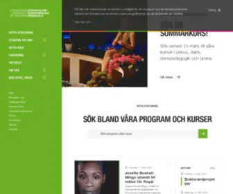 STDH.se(Stockholms konstnärliga högskola) Screenshot