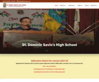 Stdominicsavios.com(St. Dominic Savio’s High School Patna) Screenshot