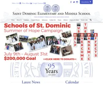 Stdomsob.org(Dominic Elementary School) Screenshot