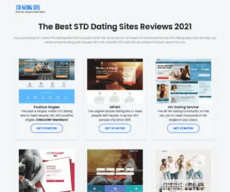 STDsdatingsites.com(2021 Best STD Dating Sites That Actually Work) Screenshot
