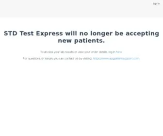 STdtestexpress.com(Same Day Online STD Testing) Screenshot