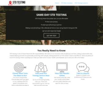 STdtestingfacilities.com(Locations of Testing Facilities) Screenshot