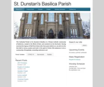 Stdunstanspei.com(Dunstan's Basilica Parish) Screenshot