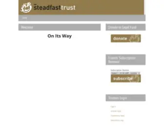 Steadfasttrust.org.uk(The Steadfast Trust) Screenshot