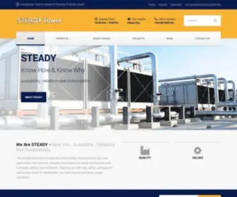 Steadyegypt.com(Steady tower is a specialist provider of cooling tower services for all industries) Screenshot